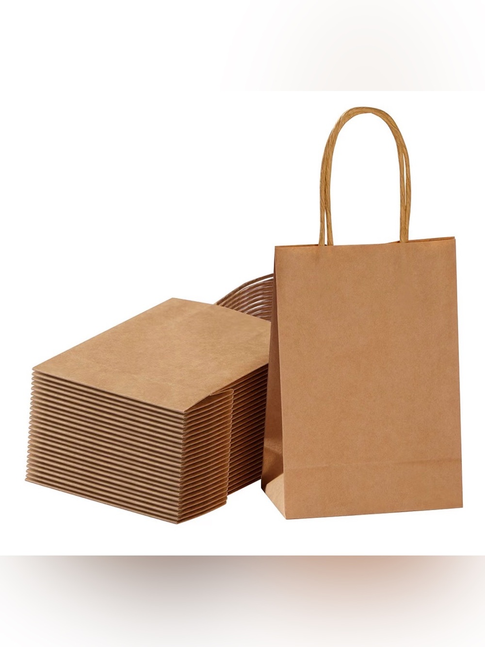 XS Brown Paper Gift Bags (31 total) NEW